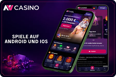 Spiele auf  Android und iOS NV Casino